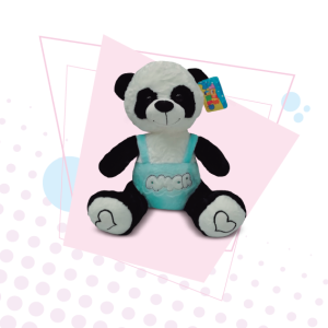 PANDA CON OVEROL Y SONIDO